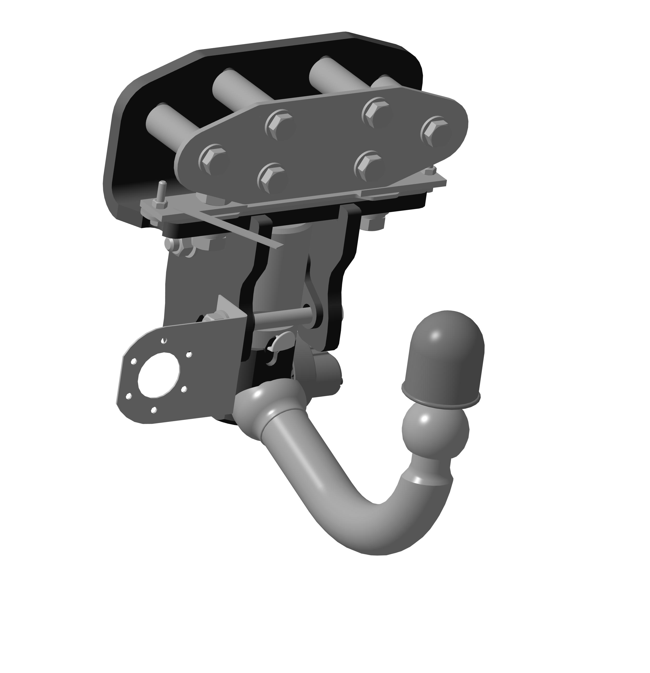Фаркоп на Toyota Land Cruiser 200 2007-2021, Lexus LX 2007-2021. Необходима подрезка бампера. Тип шара: D2 (вертикально-съемный с ключом). Нагрузки: 3500/140 кг, масса фаркопа 17,1 кг (без электрики в комплекте)
