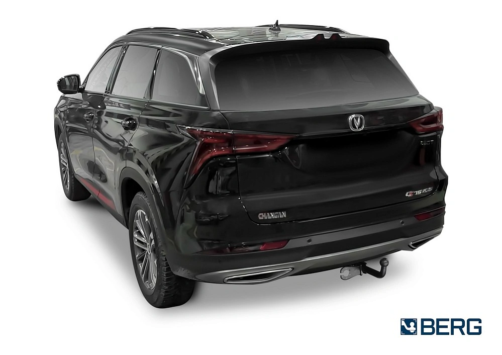 Фаркоп на Changan CS75 Plus 2023- без подрезки бампера. Тип шара: A. Нагрузки: 1200/75 кг, масса фаркопа 18,4 кг (без электрики в комплекте)